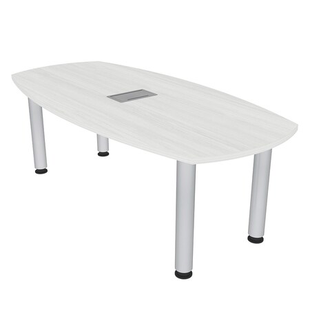 Skutchi Designs 33.5 in W, 69.5 in L, 29 in H, Engineered Wood Top, White HAR-ABOT-34X70-POST-ELEC-WHCYPRESS